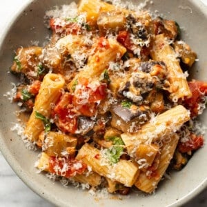 a bowl of pasta alla norma