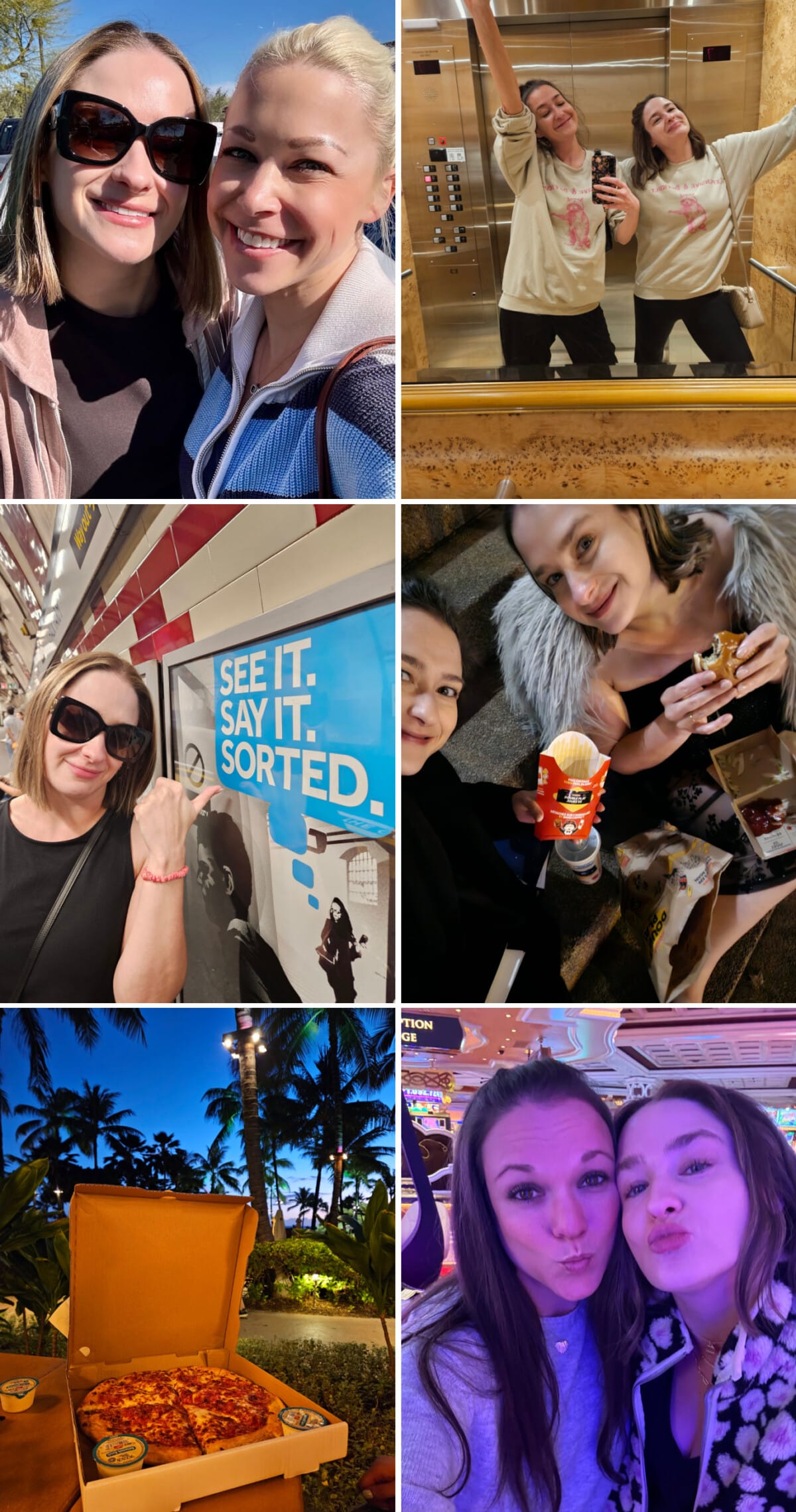 a collage with natasha bull of salt and lavender with family and friends